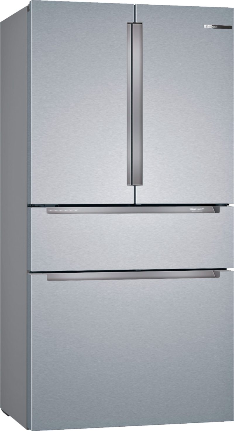 Bosch - 800 Series 20.5 Cu. Ft. 4-Door French Door Counter-Depth Smart Refrigerator - Stainless steel - Image 2