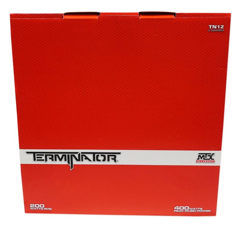 MTX Terminator TN12-04 12” 400 Watt Car Audio Subwoofer+Vented Sub Box Enclosure - Image 8