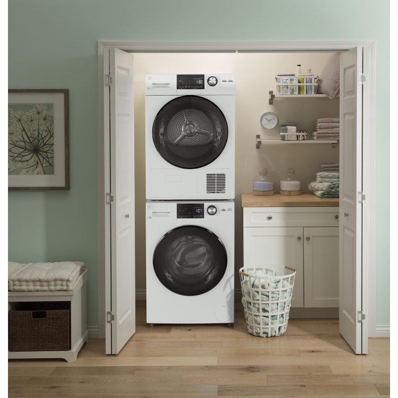 GE 4.1 cu.ft. Ventless Electric Dryer with Stainless Steel Drum GFT14ESSMWW - Image 9