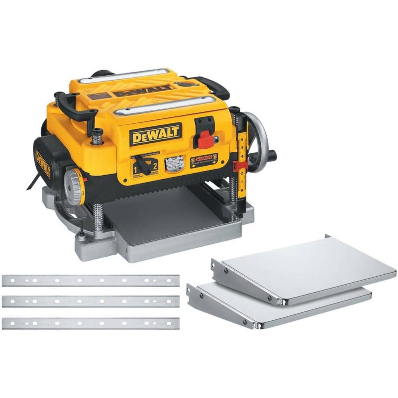 15 Amp Corded 13 in. Heavy-Duty 2-Speed Thickness Planer with (3) Knives, In Feed Table and Out Feed Table DW735X