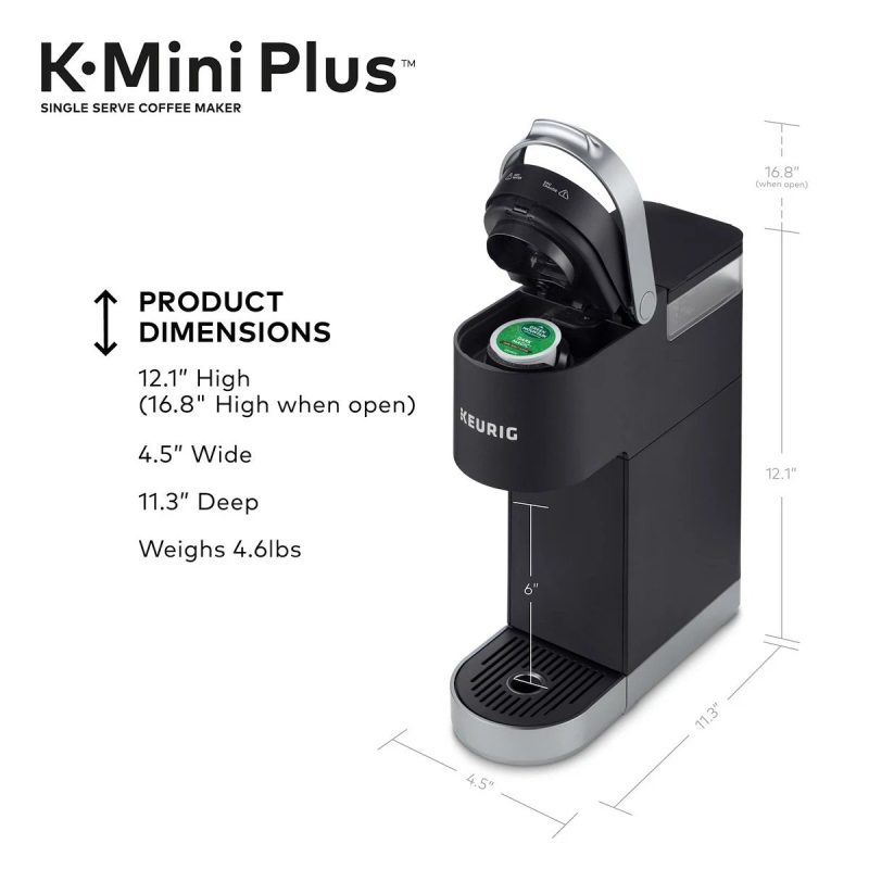 Keurig K-Mini Plus Single-Serve K-Cup Pod Coffee Maker - Image 8