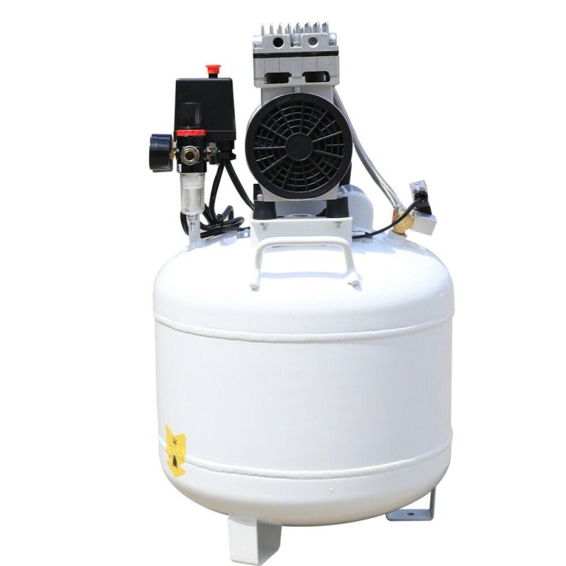 40L Dental Air Compressor Silent Noiseless Oil Free Oilless Compressor Machine Portable Air Compressor Oil Free Quiet Tool Air Pump Compressor 750W 115 PSI - Image 4