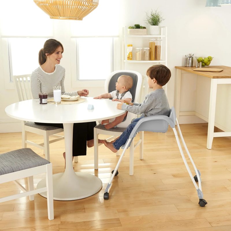 Ingenuity SmartClean Trio Elite 3-in-1 Convertible High Chair, Toddler Chair, and Booster Seat, For Ages 6 Months and Up, Unisex - Slate - Image 6