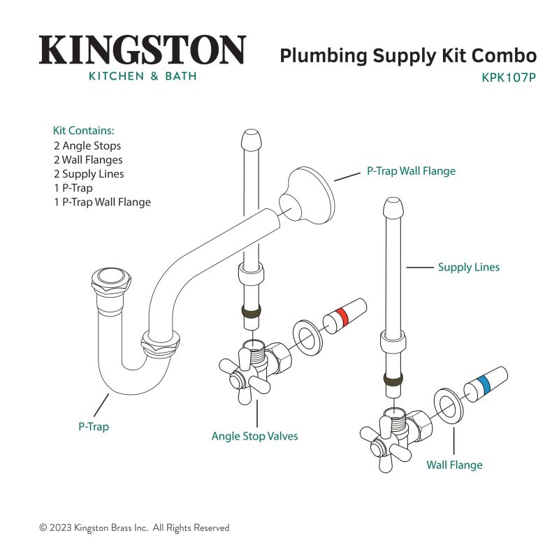 Kingston Brass KPK107P Trimscape Plumbing - Image 6