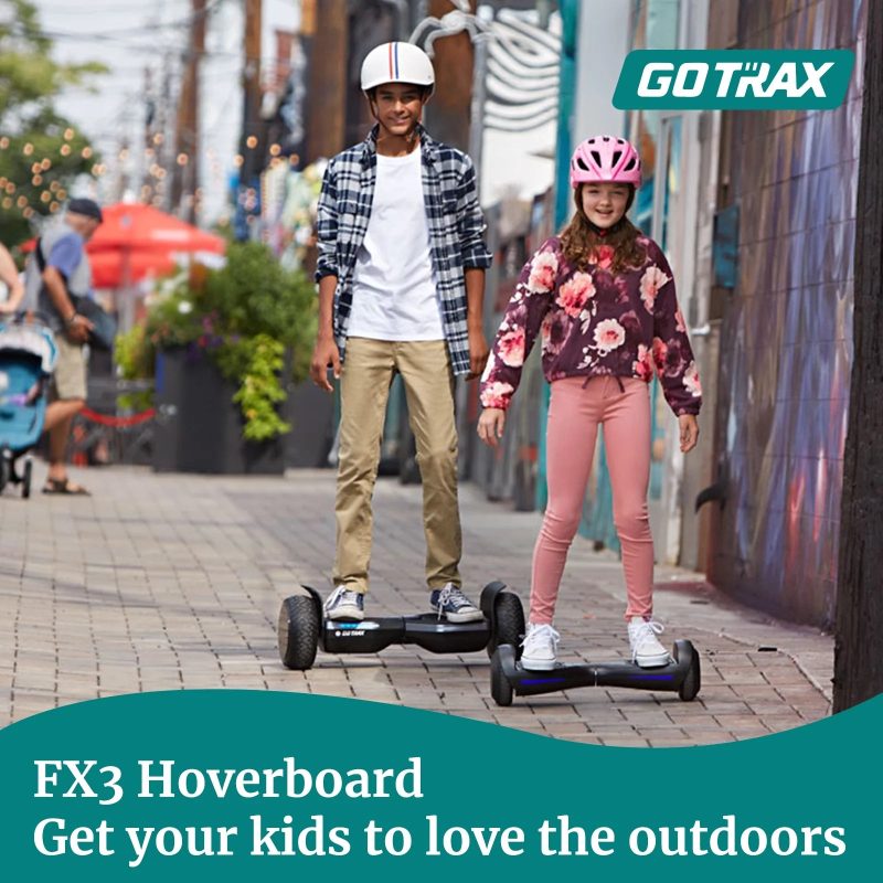 GOTRAX FX3 Hoverboard for Kids Adults,200W Motor 6.5" LED Wheels 6.2mph Speed Hover Board, Blue - Image 6