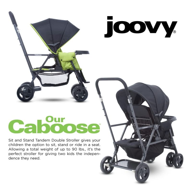 Joovy Caboose Graphite Stroller Appletree - Image 4