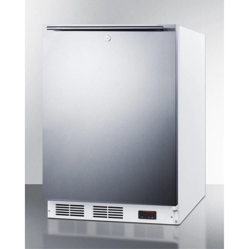 ADA compliant commercial built-in medical all-freezer capable of -25 C operation, with wrapped stainless steel door, horizontal handle, and lock - Image 2