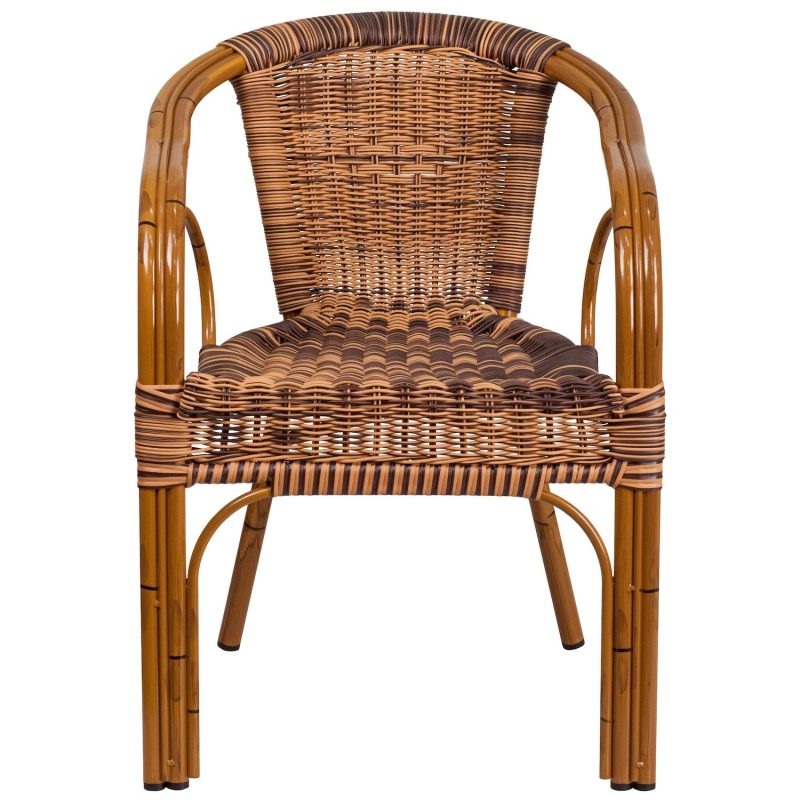 Flash Furniture Cadiz Rattan Restaurant Patio Chair - Image 10