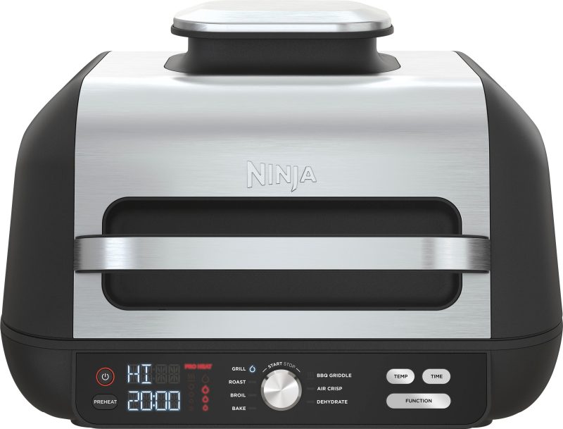 Ninja - Foodi XL Pro Indoor 7-in-1 Grill & Griddle with 4-Quart Air Fryer, Roast, Bake, Dehydrate, Broil - Silver/Black - Image 12