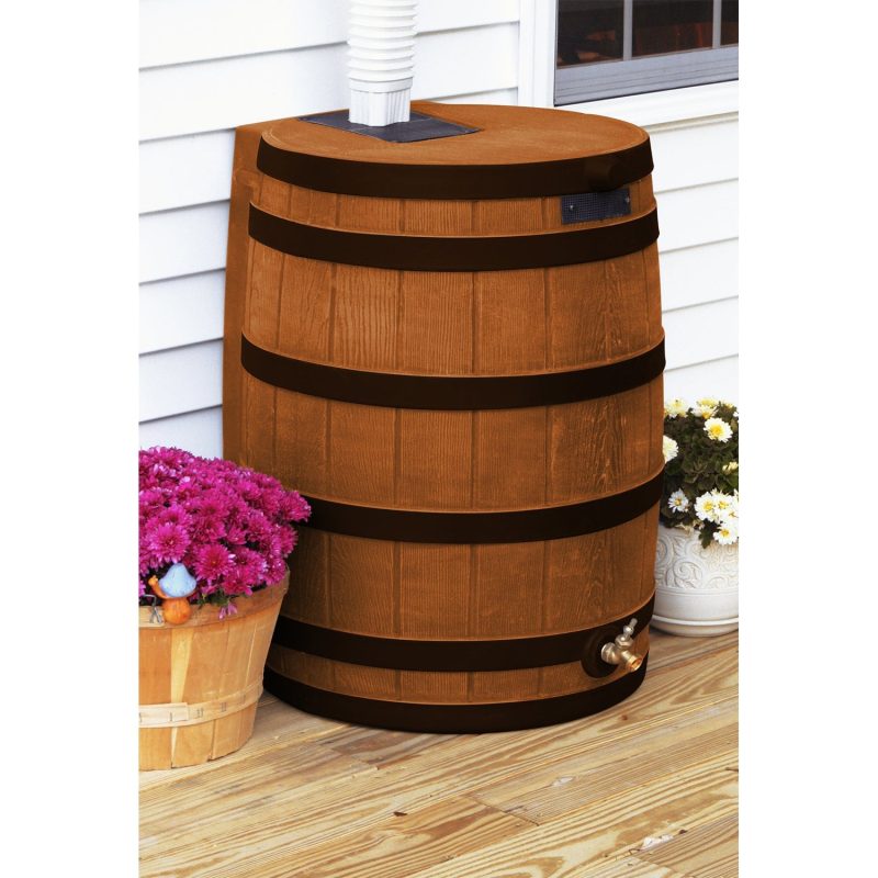 Good Ideas Rain Wizard Rain Collection Rain Barrel Darkened Ribs, Terra Cotta - Image 3