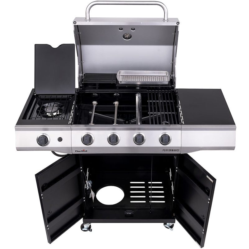 Char-Broil - Performance Series 4-Burner Gas Grill - Stainless Steel/Black - Image 3