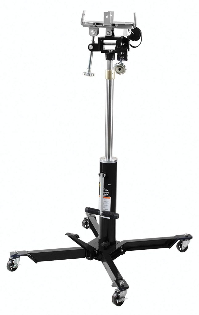 Omega 41000C Black Telescopic Transmission Jack - 1000 lbs. Capacity