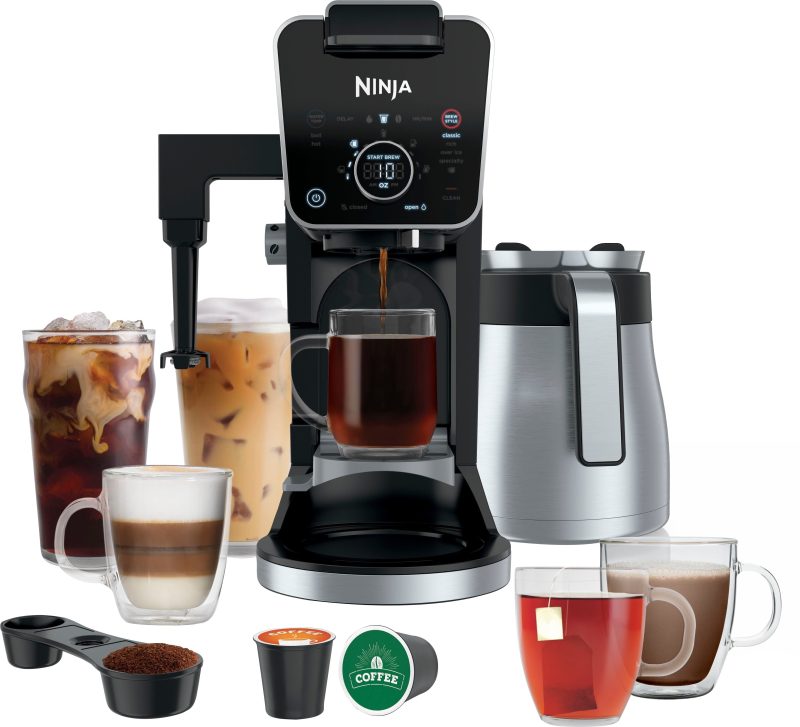 Ninja - DualBrew 12-Cup Specialty Coffee System with K-cup compatibility, 4 brew styles, and Frother - Black/Silver - Image 11