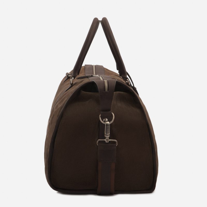 Davis Weekender Bag - Waxed Canvas and Pull-Up Leather - Men's - Image 7