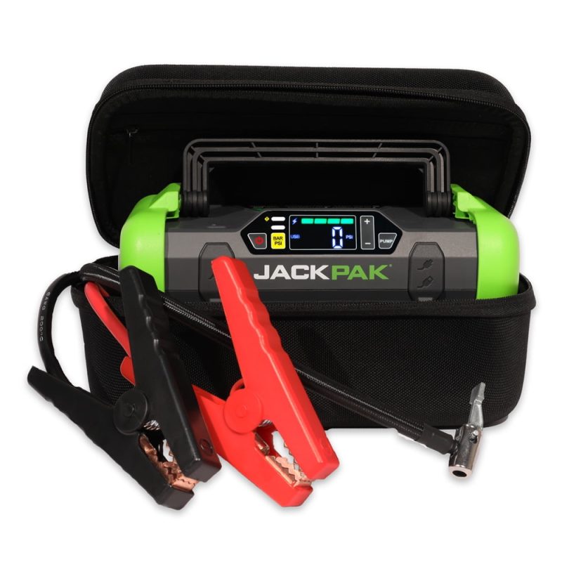 JackPak 2500 Amp Portable 4-1 Jump Starter, Air Compressor, Flashlight & Charger, USB - Image 5