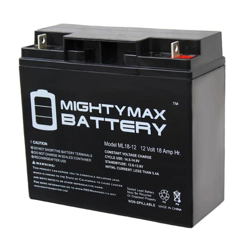 MIGHTY MAX BATTERY 12V 18AH SLA Battery for Black Decker CMM1200 Mower MAX3468191