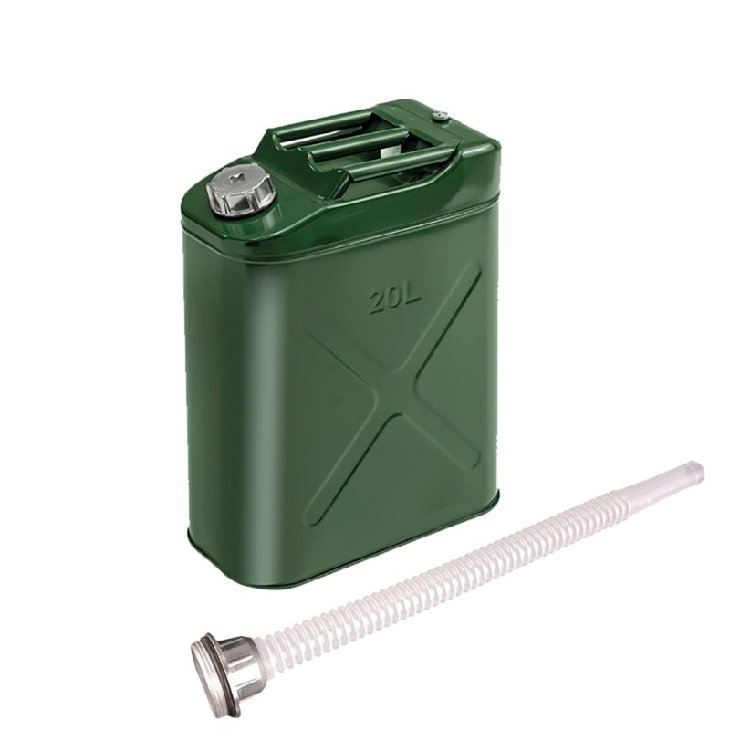 MoreChioce 20L Green Metal Jerry Can Store Container for Petrol Oil Water Alcohol - Image 6