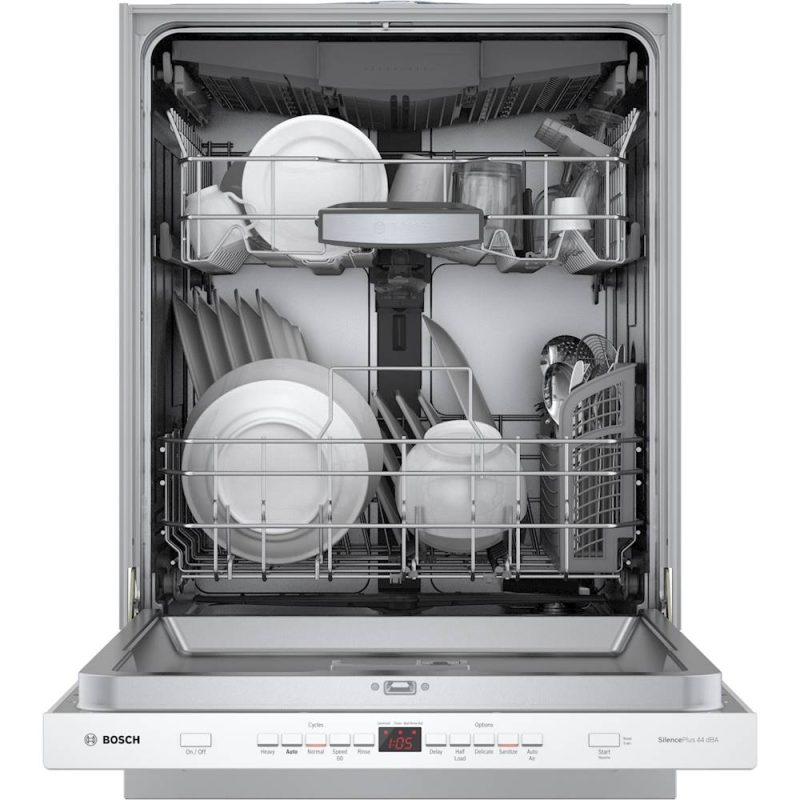 Bosch - 500 Series 24" Top Control Built-In Dishwasher with Stainless Steel Tub, 3rd Rack, 44 dBa - White - Image 13