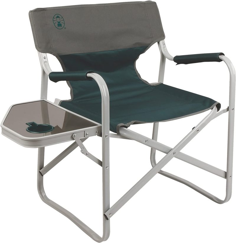 Coleman Outpost Breeze Portable Folding Deck Chair with Side Table💝 Last Day For Clearance