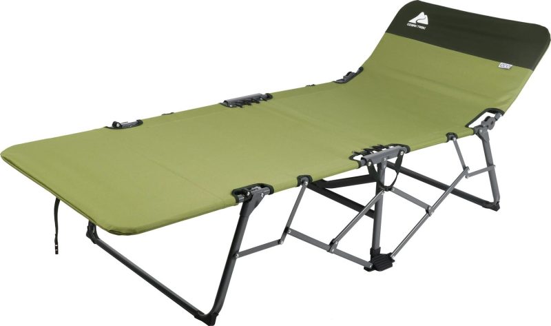 Ozark Trail Adult Quick Fold Speedy Camp Cot， Green， 79 x 33 x 16