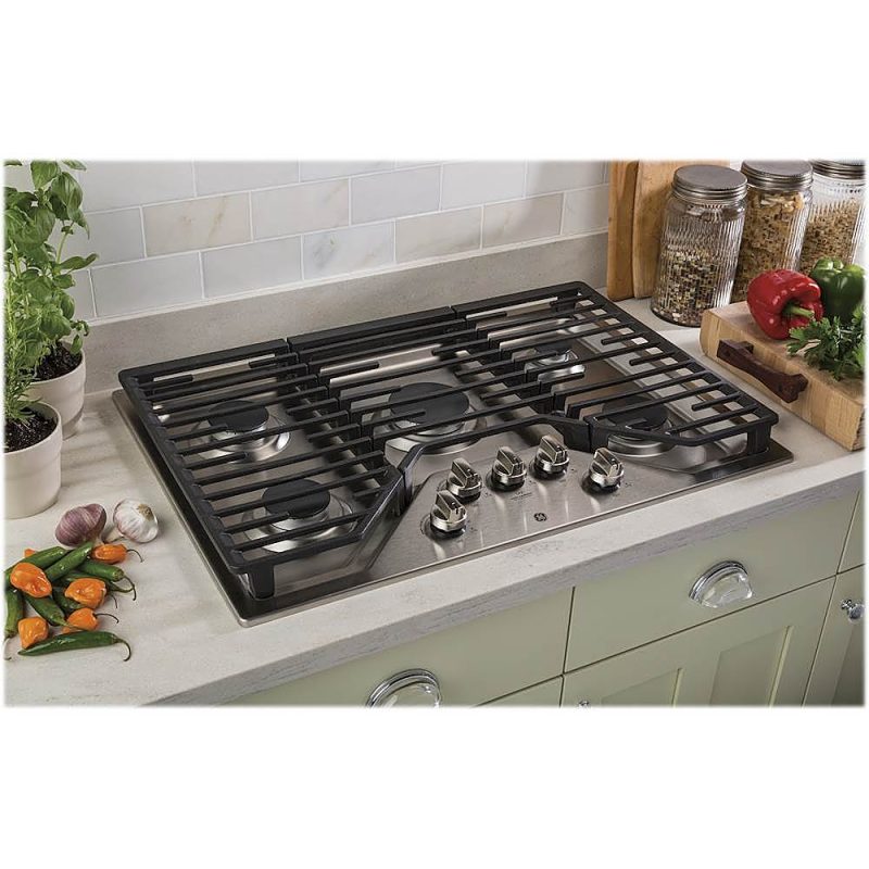 GE - 30" Gas Cooktop - Stainless steel