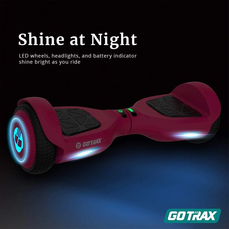 GOTRAX Edge Hoverboard for Kids Adults, 6.5" Tires 6.2mph & 2.5 Miles Self Balancing Scooter, Pink - Image 2