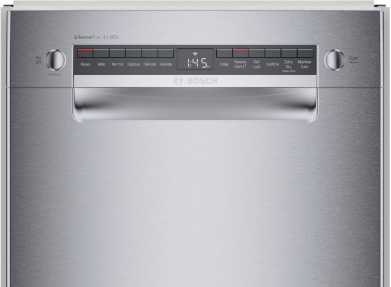 Bosch - 800 Series 18" Front Control Smart Built-In Stainless Steel Tub Dishwasher with 3rd Rack, 44 dBA - Stainless steel - Image 8