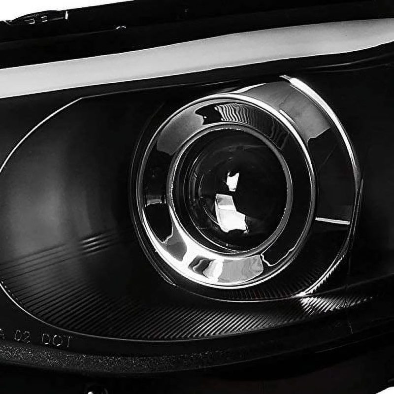 DRL LED Light Bar Strip Projector Headlight Head Lamp Replacement in Black Housing Clear Lens Made For And Compatible With 2008 - 2014 Subaru Impreza WRX 08-11 Outback Sport - Image 5