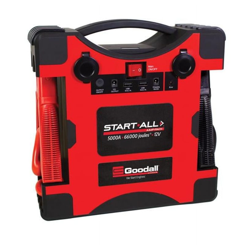 Goodall Vanair 5000A 12 V Portable Jump Starter with Flashlight