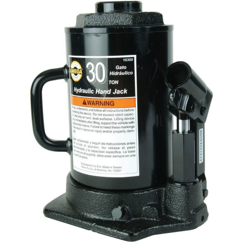 Omega 10300 Black Hydraulic Side Pump Bottle Jack, 30 Ton Capacity - Image 2