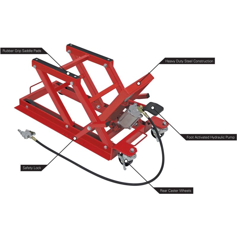 Extreme Max 5001.5041 Pneumatic, Hydraulic Motorcycle, ATV Jack, 1500 lb. Capacity - Image 2