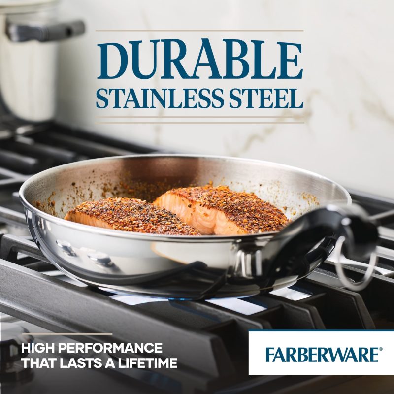 Farberware Classic Stainless Steel Cookware 15-Piece Set - Image 6