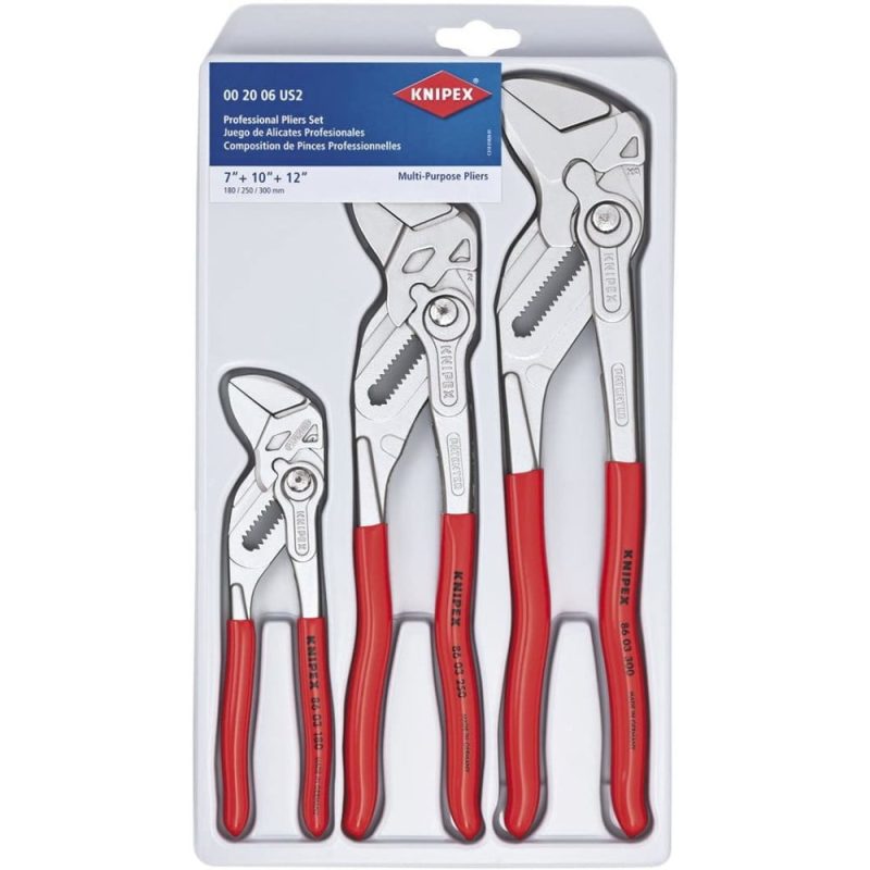 Knipex 00 20 06 US2 3-Piece Plier Wrench Set (2-Pack)