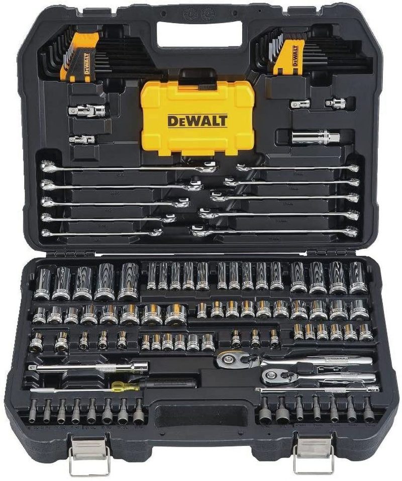 DEWALT Mechanics Tools Kit and Socket Set, 142-Piece, MM (DWMT73802)