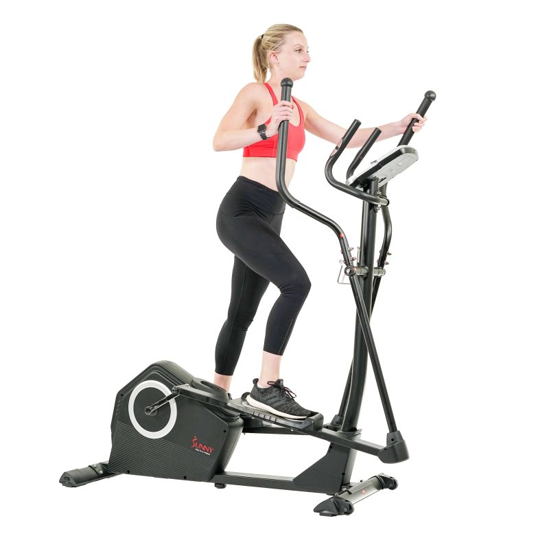 Sunny Health & Fitness Programmable Cardio Elliptical Machine Cross Trainer for Home Exercise Workout Equipment , SF-E3890