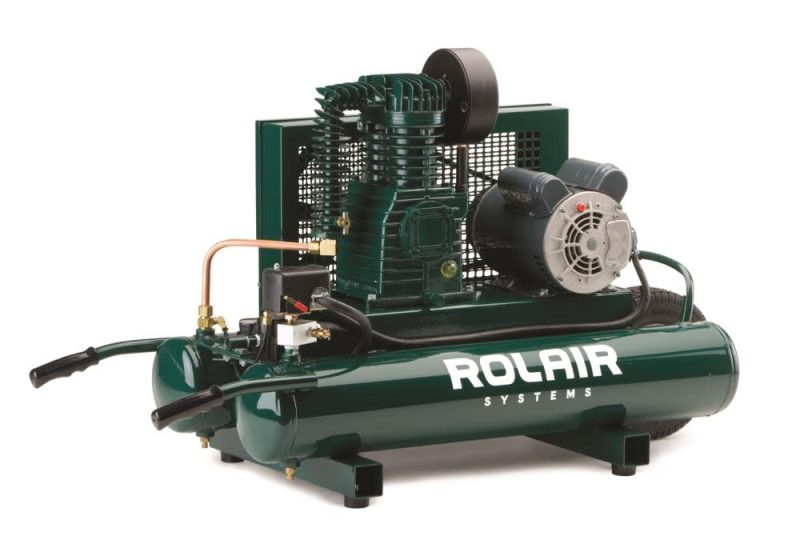 Rolair 9 Gallon Twin Tank Compressor With Dual Controls