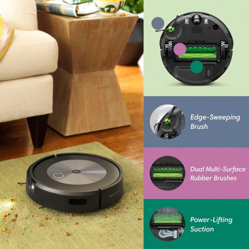 iRobot Roomba j7 (7150) Wi-Fi Connected Robot Vacuum - Graphite - Image 3