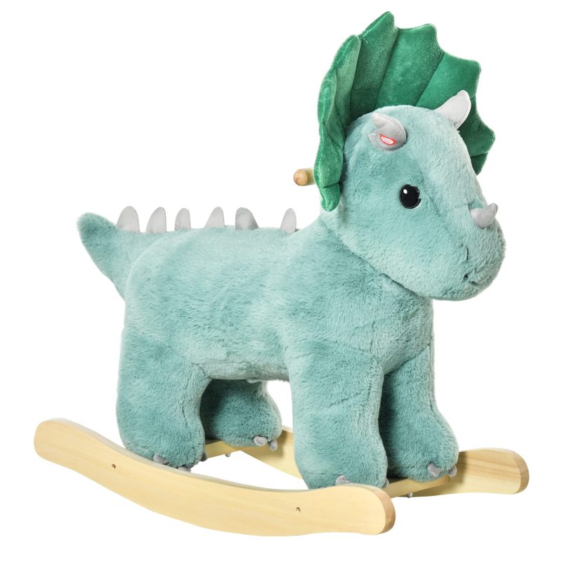 Qaba Rocking Triceratops Shaped Rocker Realistic