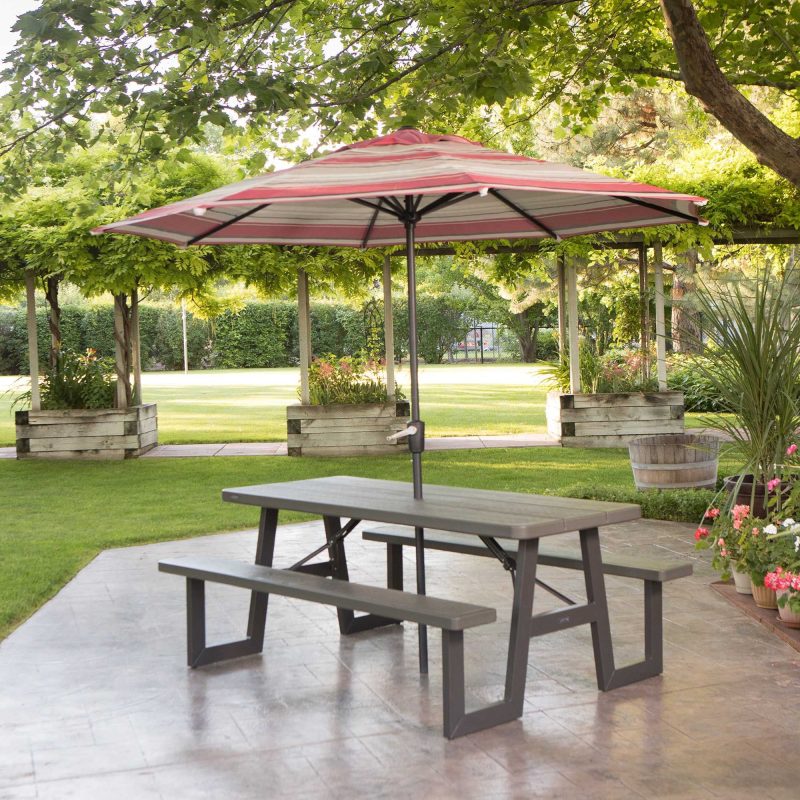 Lifetime 6-Foot W-Frame Folding Picnic Table, 60233 - Image 15