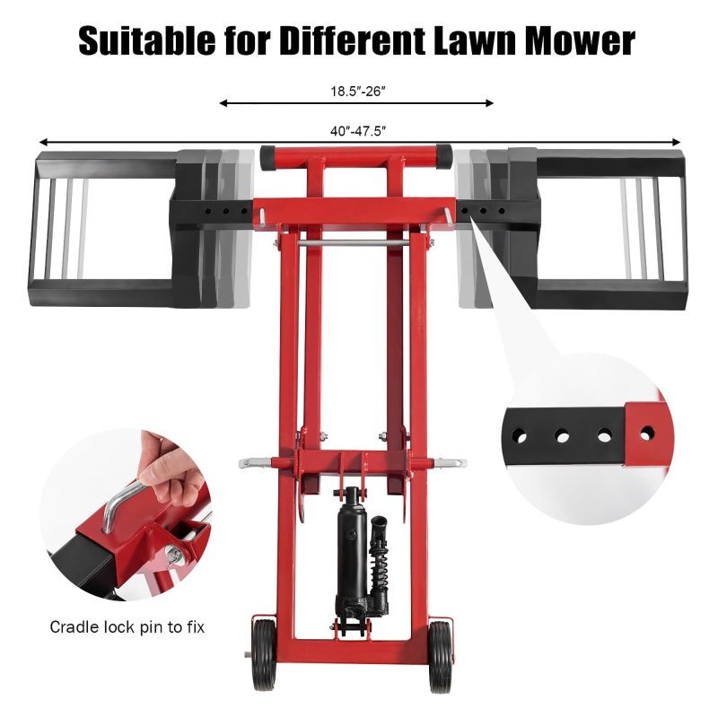 Costway Lawn Mower Lift Jack for Tractors & Zero Turn Riding Lawn Mowers 500lb Capacity - Image 5