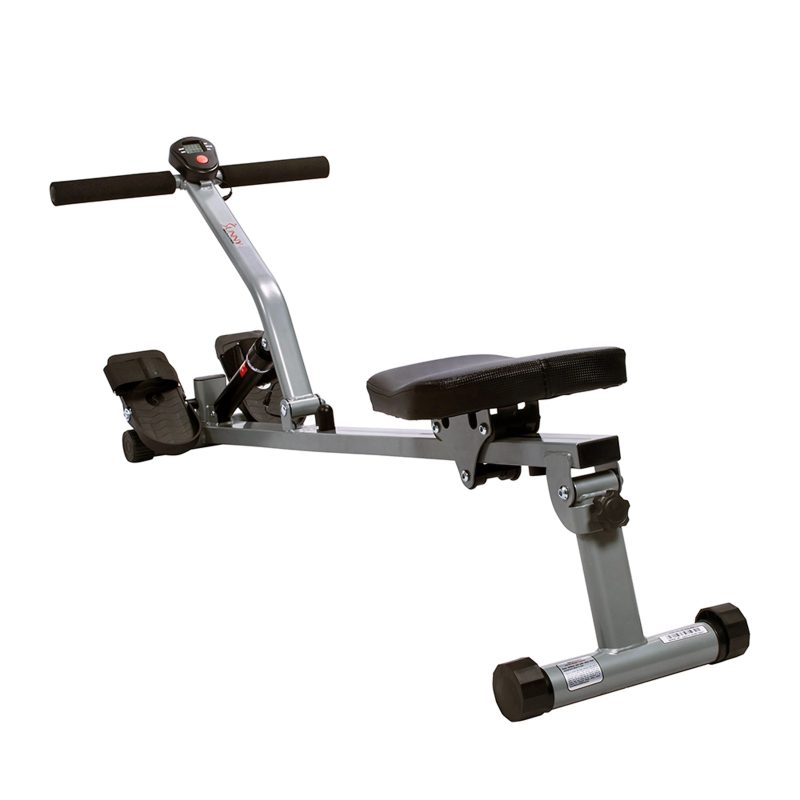 Sunny Health & Fitness SF-RW1205 12 Adjustable Resistance Rowing Machine Rower w/ Digital Monitor - Image 6