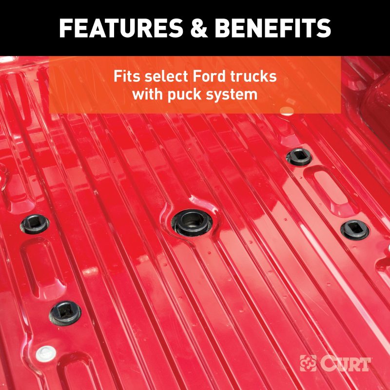 CURT 16017 Replacement Ford F-250, F-350, F-450 Puck System 5th Wheel Legs, 24,000 lbs, Hitch Head Required - Image 5