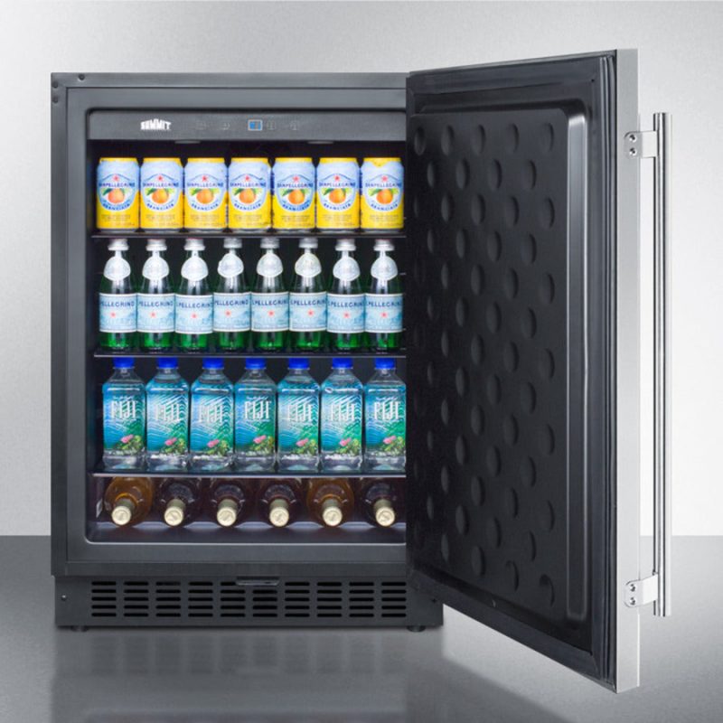 24" Wide Built-In All-Refrigerator, Stainless Steel Cabinet - Image 5