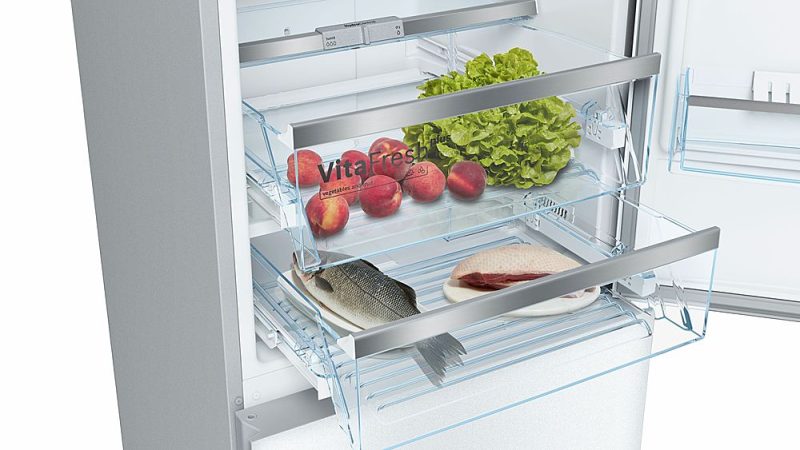 Bosch - 800 Series 10 Cu. Ft Bottom-Freezer Counter-Depth Refrigerator - Multi - Image 5