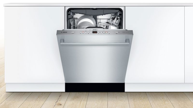 Bosch - 500 Series 24" Top Control Built-In Dishwasher with AutoAir, Stainless Steel Tub, 3rd Rack, 44 dBa - Stainless steel - Image 4