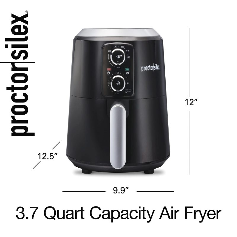 Proctor Silex Air Fryer, 3.7 Quart Capacity, Black, 35056 - Image 4