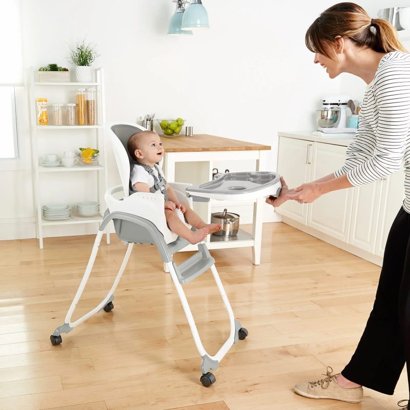 Ingenuity SmartClean Trio Elite 3-in-1 Convertible High Chair, Toddler Chair, and Booster Seat, For Ages 6 Months and Up, Unisex - Slate - Image 7