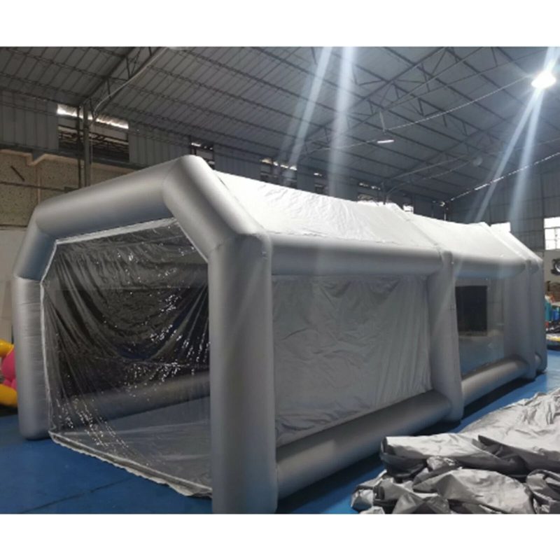 Inflatable Spray Booth Tent Car Paint Portable Cabin 2 Filter Inflatable Paint Booth Spray Booth Tent Car Paint Car Spray Booth Paint Booth Booth Tent Car Workstation Air Filter 28x15x10FT