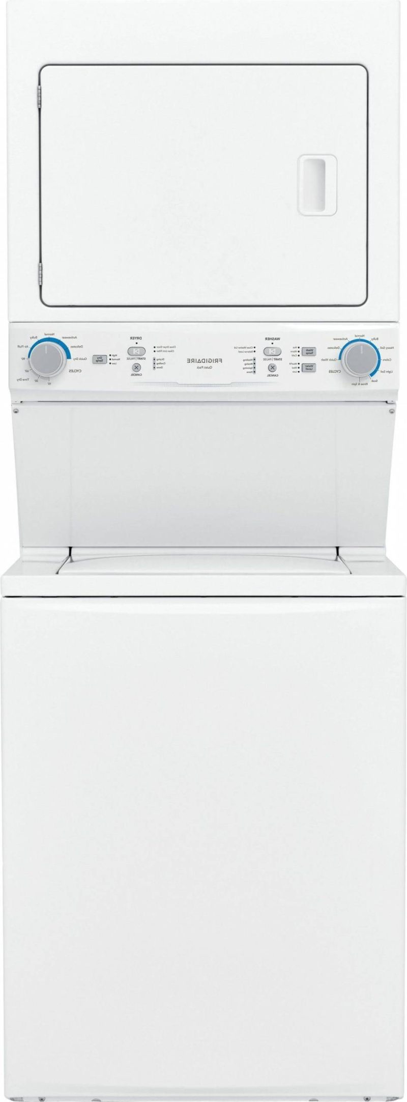 3.9 Cu. ft. WASHER, 5.6 Cu. ft. Dryer White Stack Laundry-FLCE7522AW