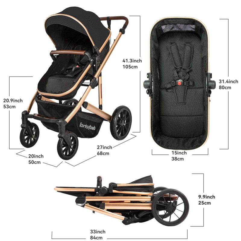 Infant Newborn Baby Bassinet Stroller - Image 7